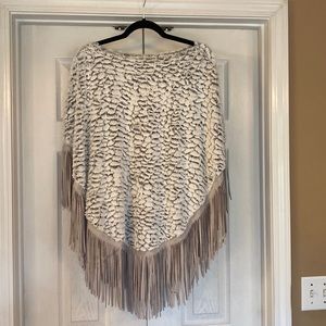 Gorgeous faux fur poncho.
